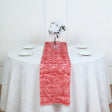 Rosette Satin Table Runner 14" x 108" Rose - YauSpark