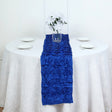 Rosette Satin Table Runner 14" x 108" Royal Blue - YauSpark