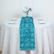 Rosette Satin Table Runner 14" x 108" Sapphire - YauSpark