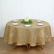 Rustic Boho Chic Burlap Jute Round Tablecloth - YauSpark