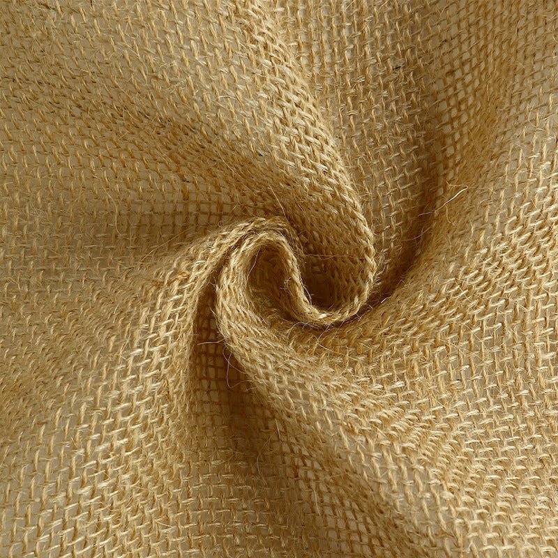 Rustic Boho Chic Burlap Jute Square Tablecloth - YauSpark