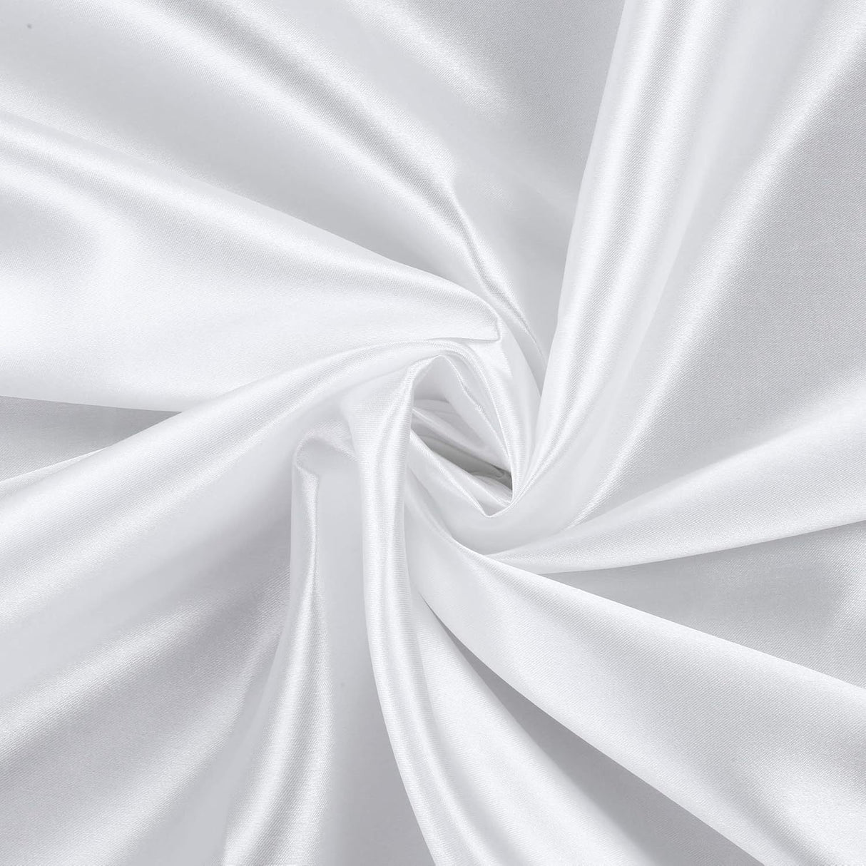 Satin Backdrop Drape Curtain - 9ftx10ft White - YauSpark