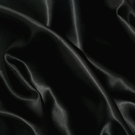 Satin Fabric Bolt 10 Yards 59" Black - YauSpark