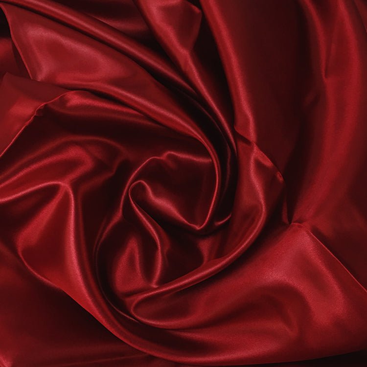 Satin Fabric Bolt 10 Yards 59" Burgundy - YauSpark