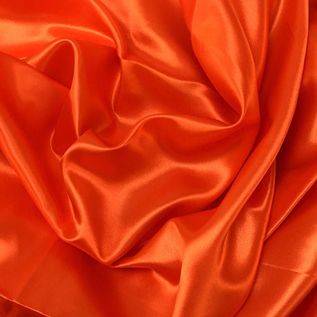 Satin Fabric Bolt 10 Yards 59" Orange - YauSpark