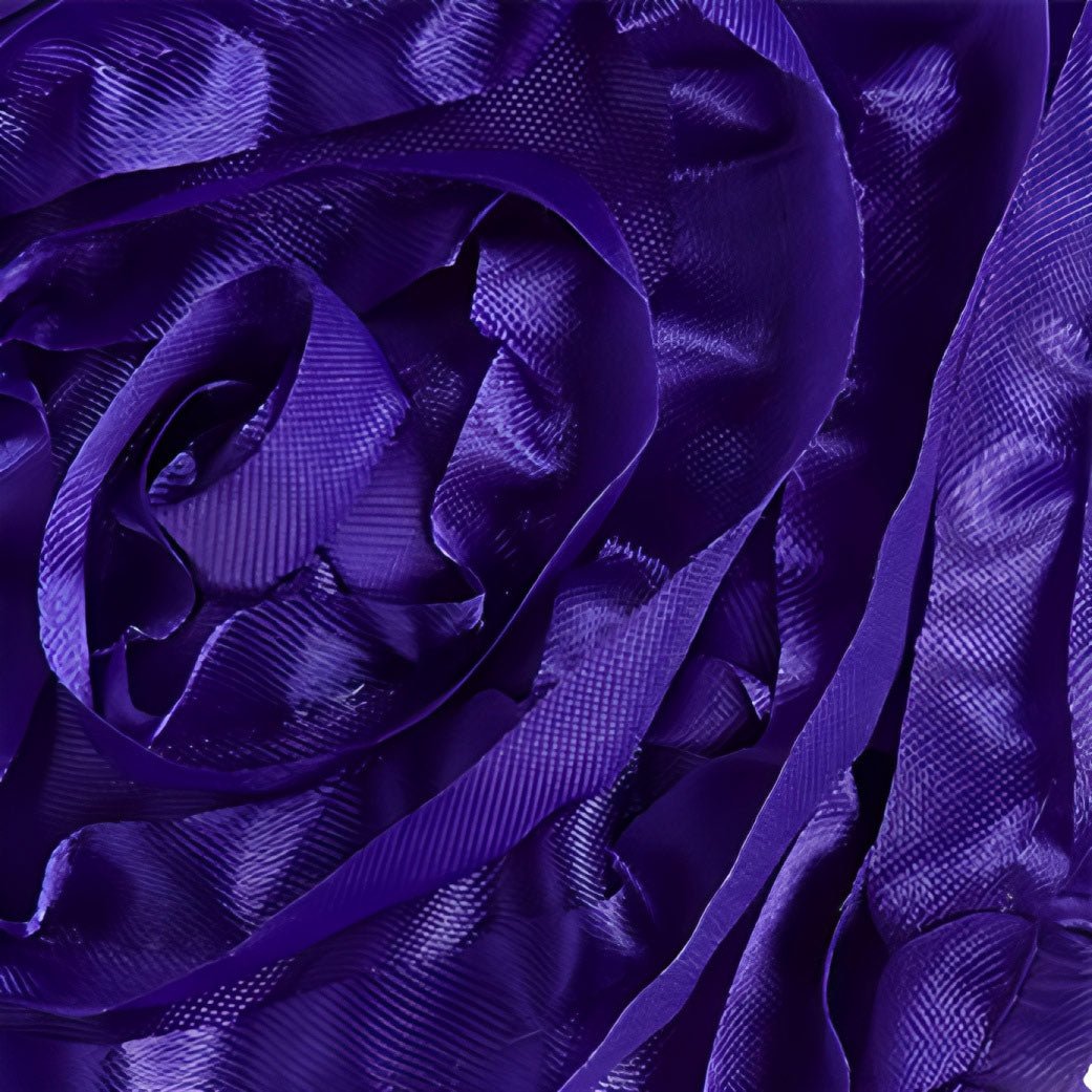 Satin Rectangle Tablecloth Grandiose 3D Rosette Table Cover 156"x90" - YauSpark