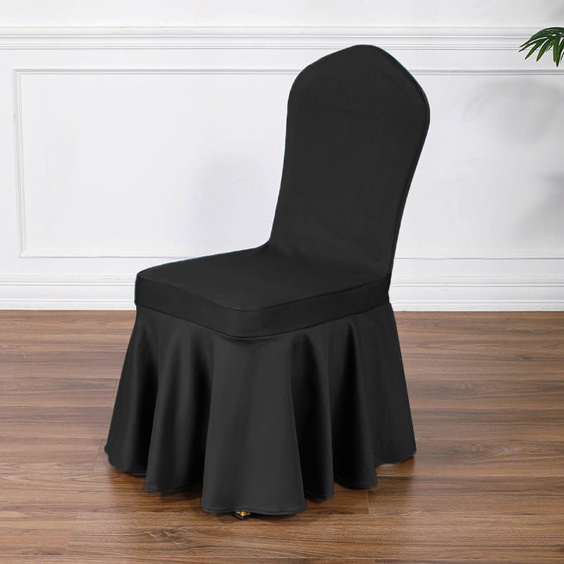 Satin Sundress Chair Cover Black - YauSpark