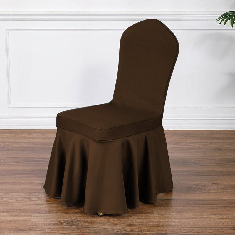 Satin Sundress Chair Cover Dark Brown - YauSpark