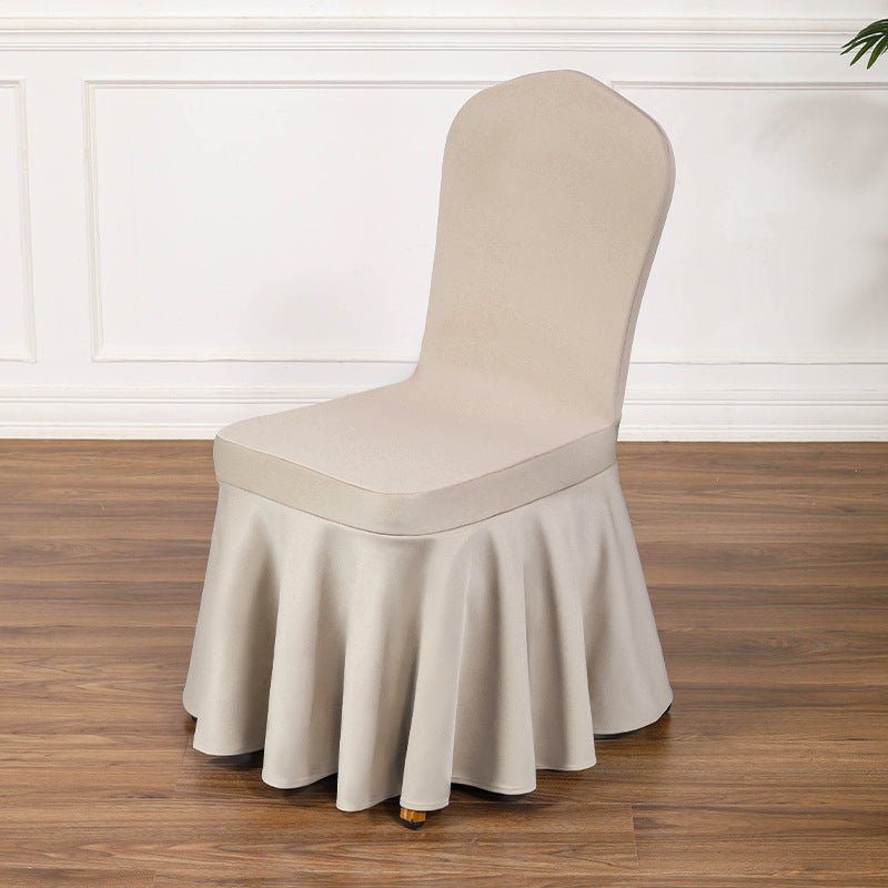 Satin Sundress Chair Cover Flesh Color - YauSpark