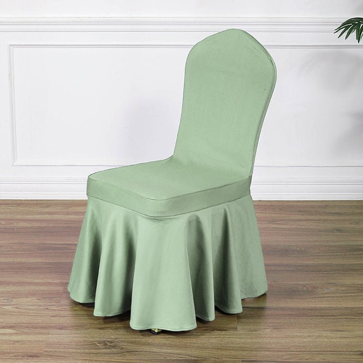 Satin Sundress Chair Cover Light Green - YauSpark