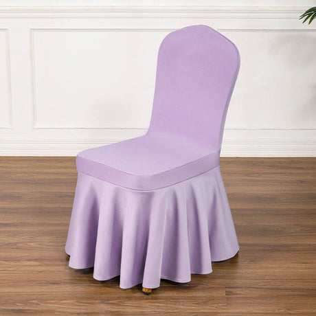 Satin Sundress Chair Cover Light Purple - YauSpark