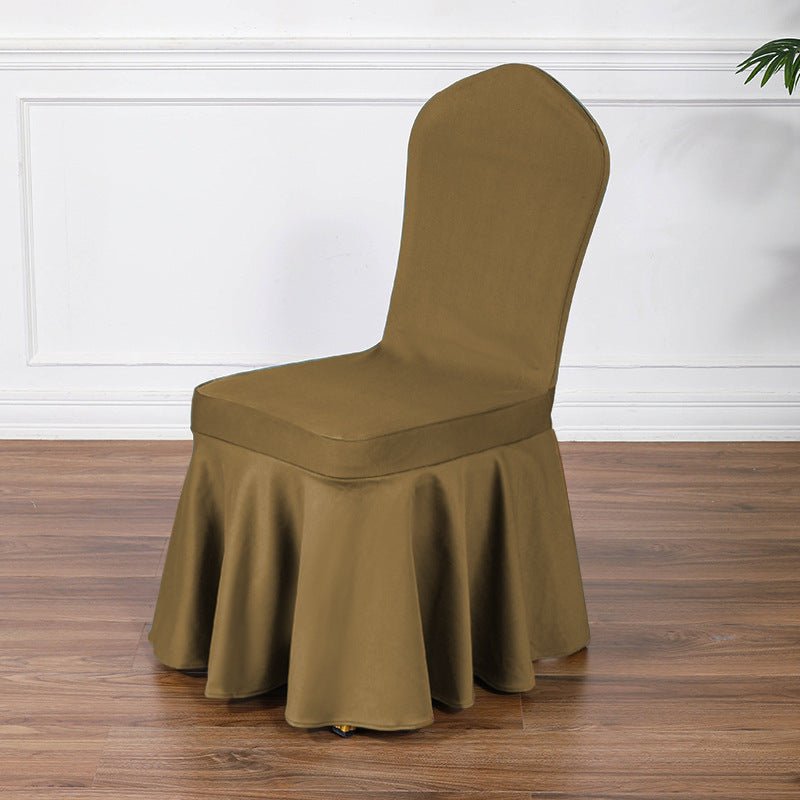 Satin Sundress Chair Cover Olive Green - YauSpark