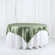 Satin Table Overlay 85"x85" Army Green - YauSpark