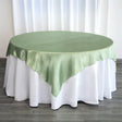 Satin Table Overlay 85"x85" Grass Green - YauSpark