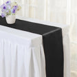 Satin Table Runner 12"x110" Black - YauSpark