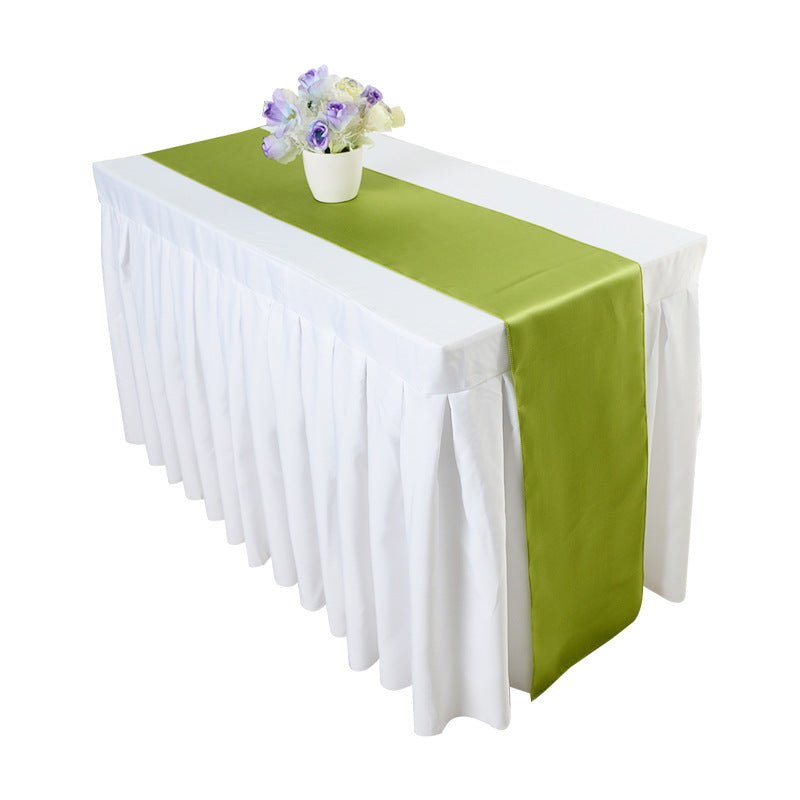 Satin Table Runner 12"x110" Purple Red - YauSpark