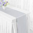 Satin Table Runner 12"x110" Silver Gray - YauSpark