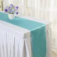 Satin Table Runner 12"x110" Tiffany Blue - YauSpark