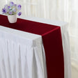 Satin Table Runner 12"x110" Wine Red - YauSpark