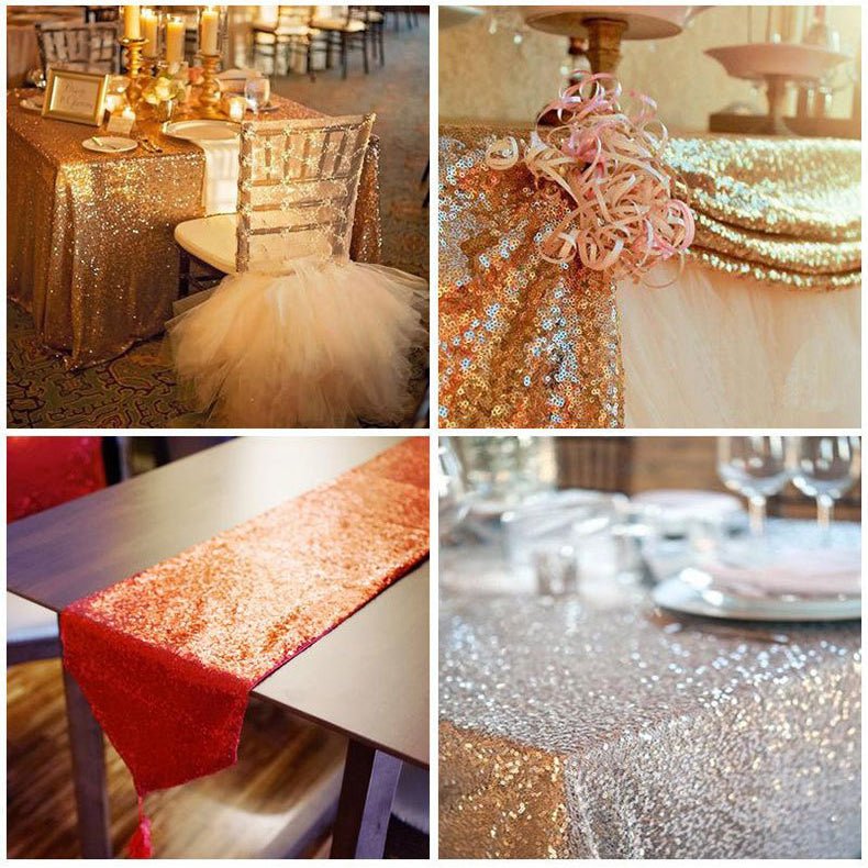 Sequin Fabric Bolt 51"x4 Yards Black - YauSpark