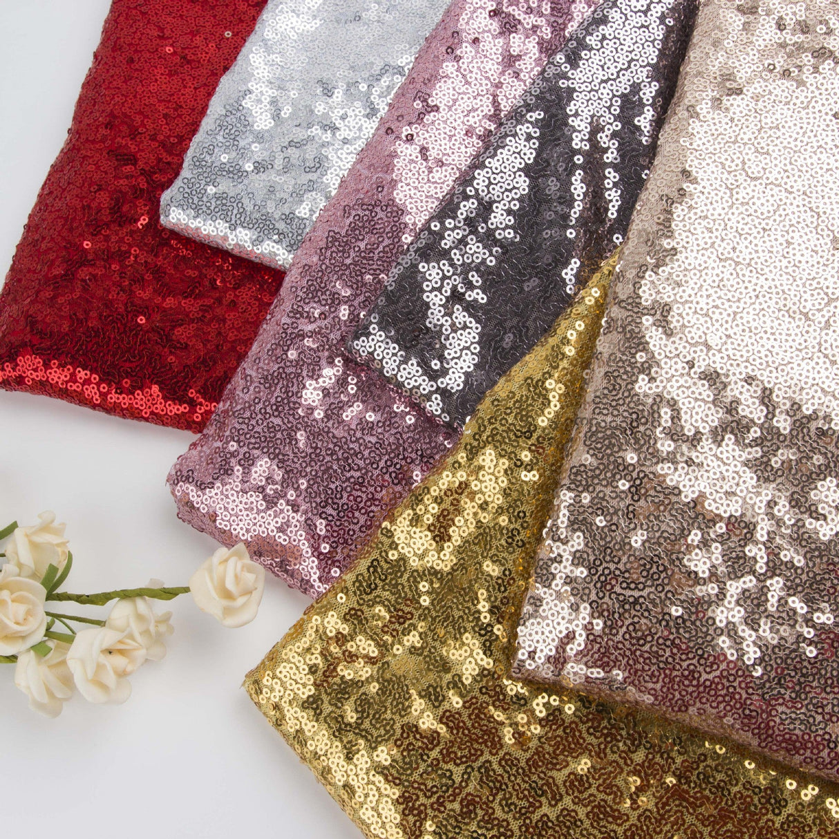 Sequin Fabric Bolt 51"x4 Yards Black - YauSpark