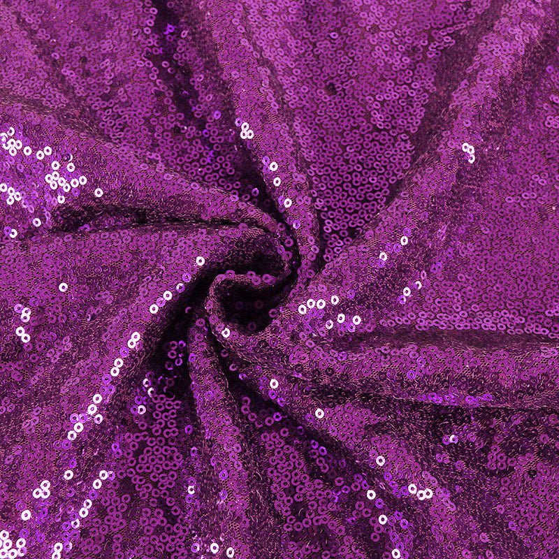 Sequin Fabric Bolt 51"x4 Yards Dark Purple - YauSpark