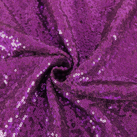 Sequin Fabric Bolt 51"x4 Yards Dark Purple - YauSpark