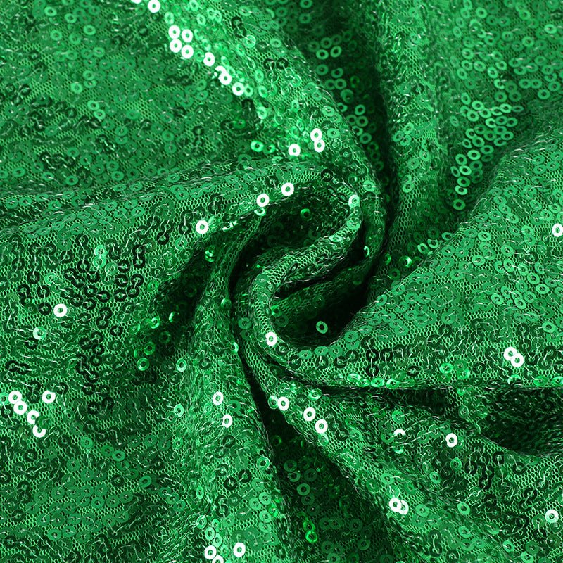 Sequin Fabric Bolt 51"x4 Yards Green - YauSpark