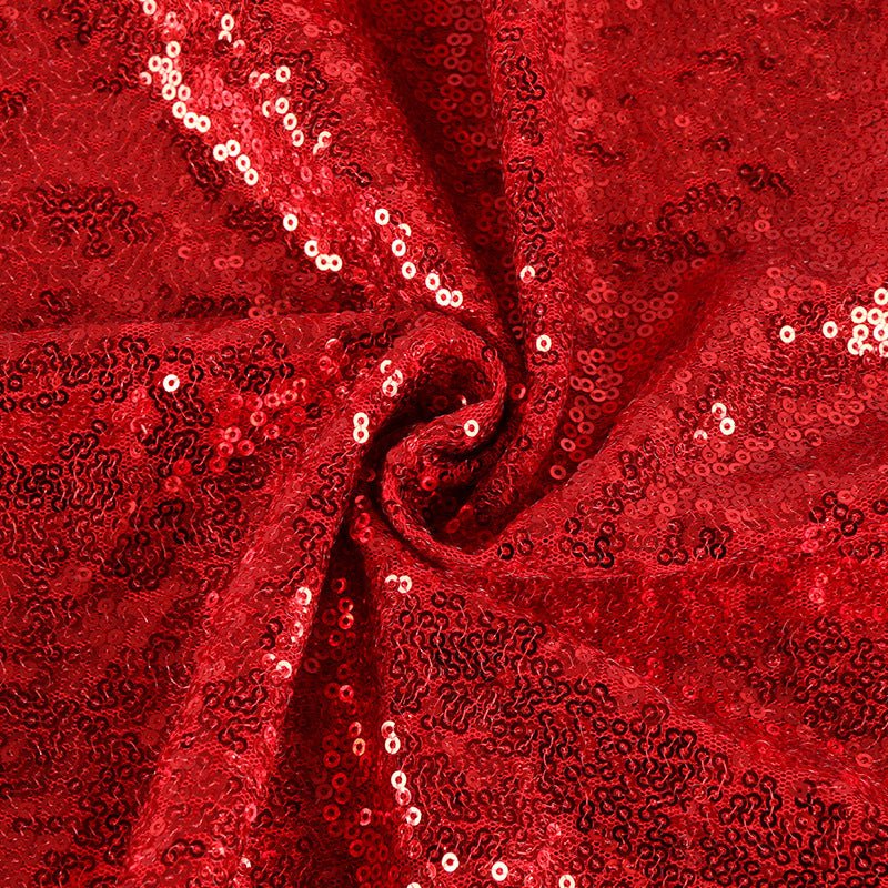 Sequin Fabric Bolt 51"x4 Yards Red - YauSpark