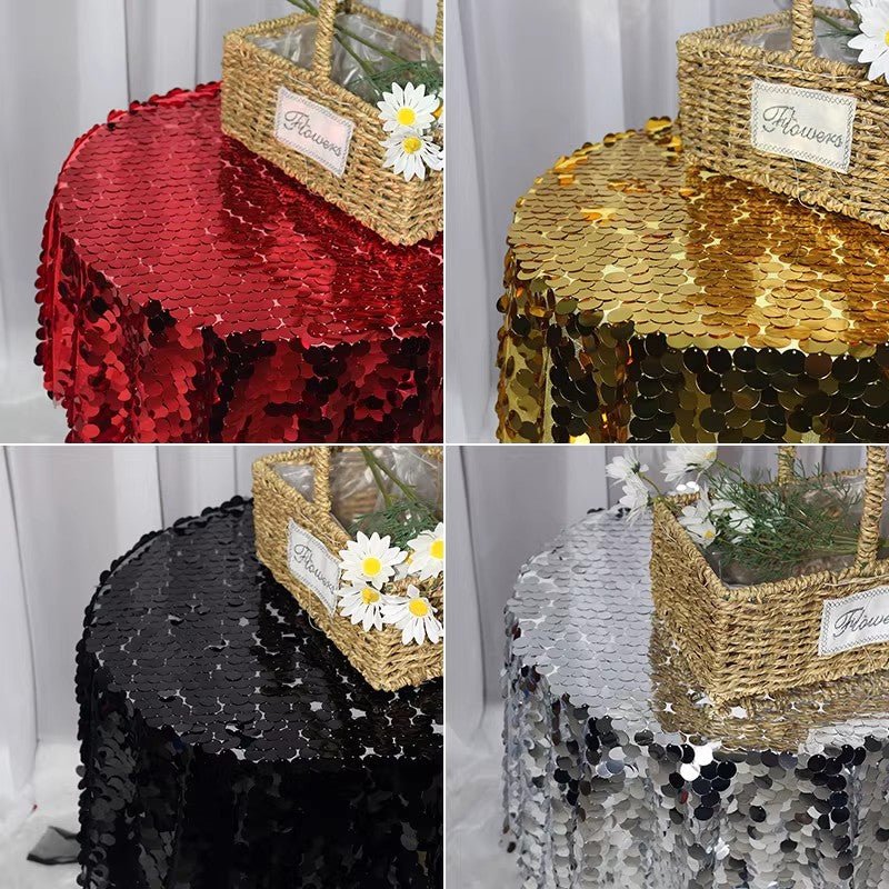 Sequin Round Tablecloth 120" - YauSpark