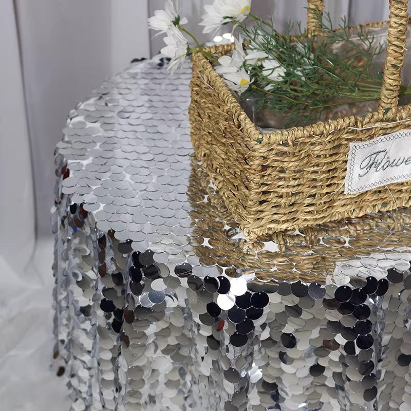 Sequin Round Tablecloth 120" - YauSpark
