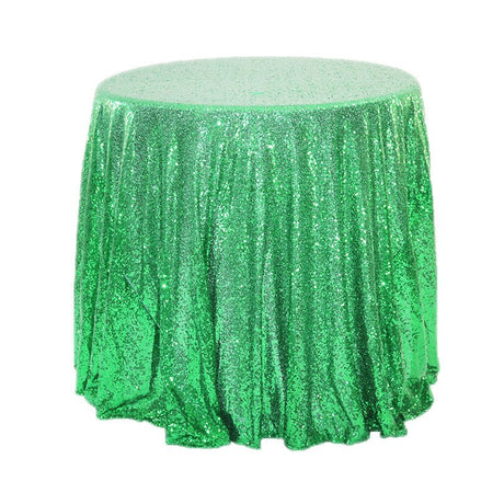Sequin Round Tablecloth 132" Mint Green - YauSpark