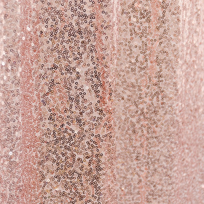 Sequin Round Tablecloth 132" Sky Blue - YauSpark