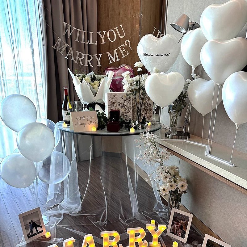 Set Of 2 White Plastic Balloon Column Stand Kit With Interlocking Base - YauSpark