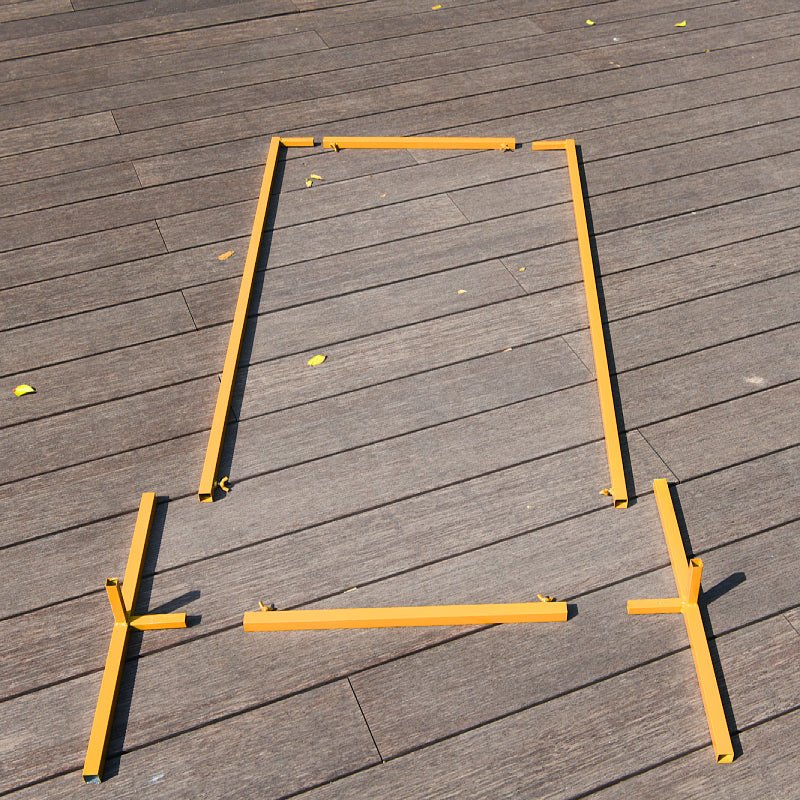 Set of 4 Gold Metal Frame Wedding Arch, Rectangular Backdrop Stand, Floral Display Frame 3.9ft, 4.9ft, 5.9ft, 6.5ft - YauSpark