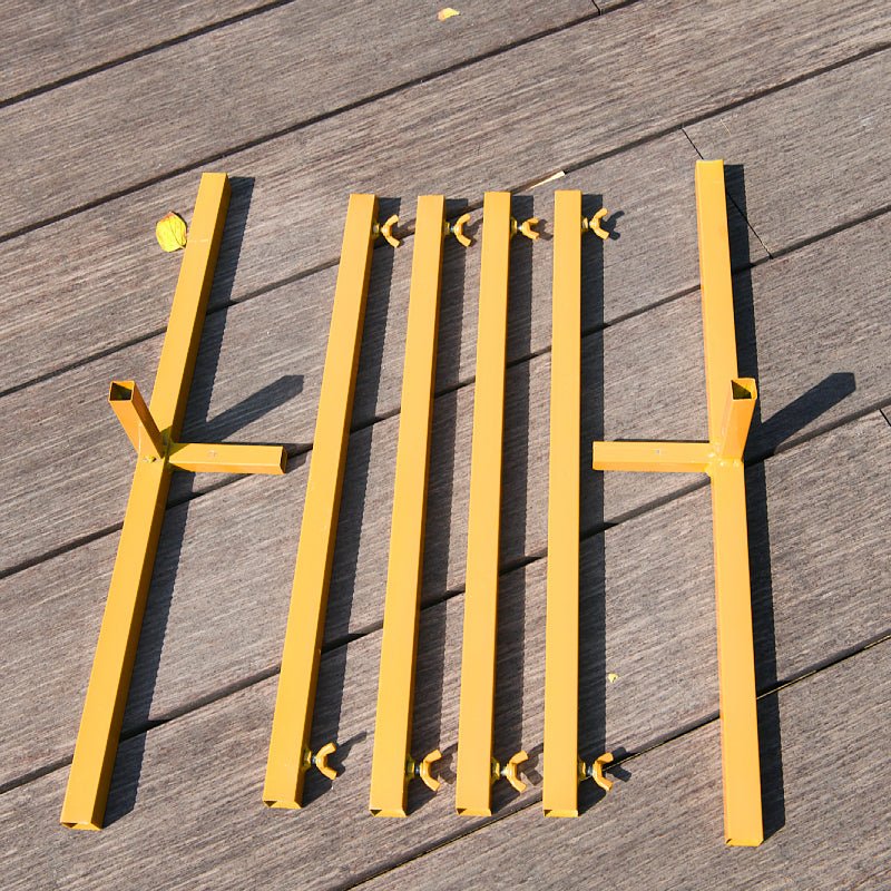 Set of 4 Gold Metal Frame Wedding Arch, Rectangular Backdrop Stand, Floral Display Frame 3.9ft, 4.9ft, 5.9ft, 6.5ft - YauSpark