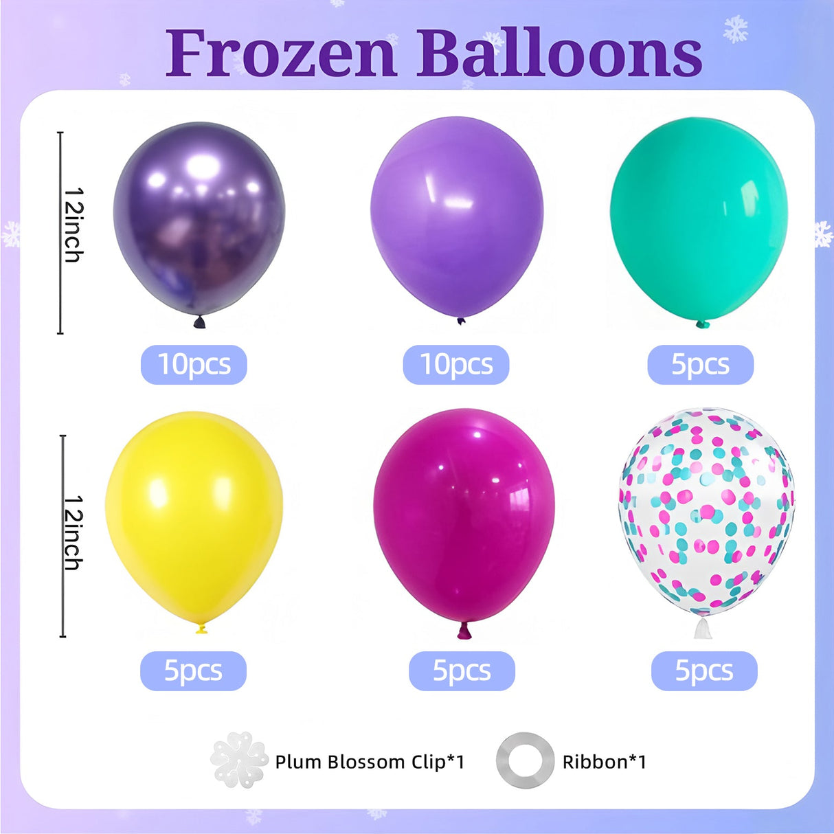 Set of 40 Colorful Party Balloon Kit 12" - YauSpark