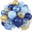 Set of 40 Dark Blue Party Balloon Kit 12" - YauSpark
