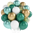 Set of 40 Dark Green Party Balloon Kit 12" - YauSpark