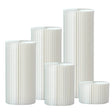 Set of 5 White Foldable Roman Paper Pillars for Parties 8” 16“ 24“ 32” 40” - YauSpark