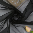 Sheer Organza Fabric Bolt, DIY Craft Fabric Roll 59"x40 Yards Black - YauSpark