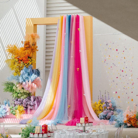 Sheer Organza Fabric Bolt, DIY Craft Fabric Roll 59"x40 Yards Champagne - YauSpark