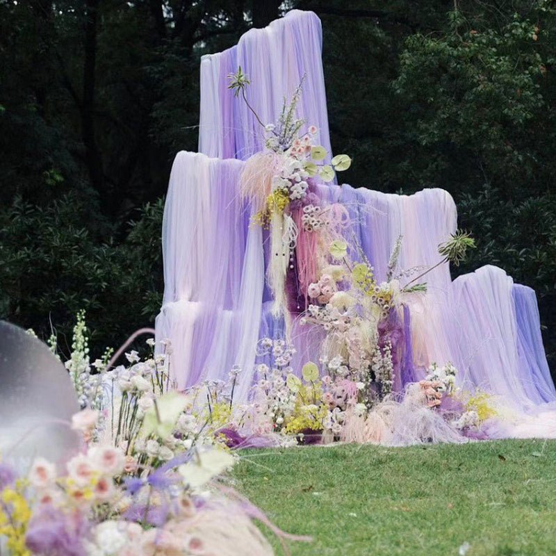 Sheer Organza Fabric Bolt, DIY Craft Fabric Roll 59"x40 Yards Champagne - YauSpark