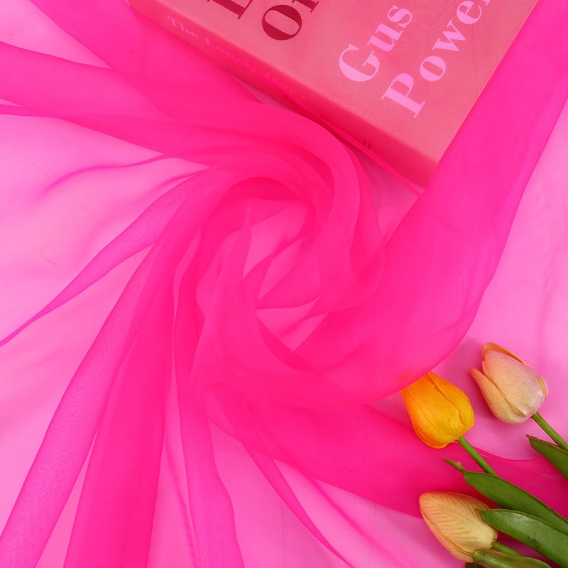 Sheer Organza Fabric Bolt, DIY Craft Fabric Roll 59"x40 Yards Dark Pink - YauSpark