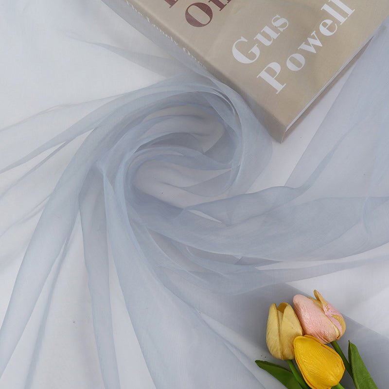 Sheer Organza Fabric Bolt, DIY Craft Fabric Roll 59"x40 Yards Grey - YauSpark