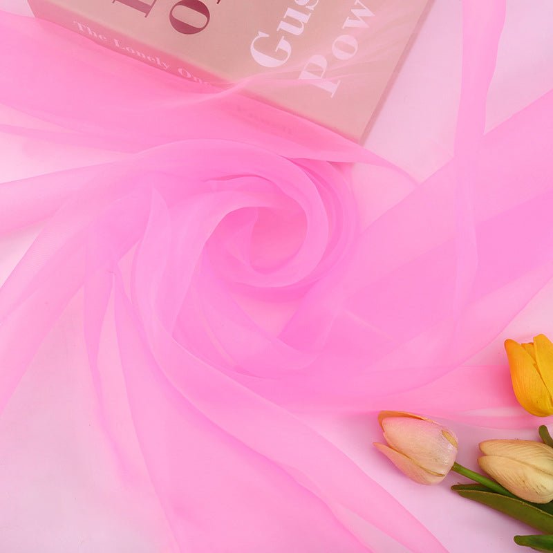 Sheer Organza Fabric Bolt, DIY Craft Fabric Roll 59"x40 Yards Pink - YauSpark