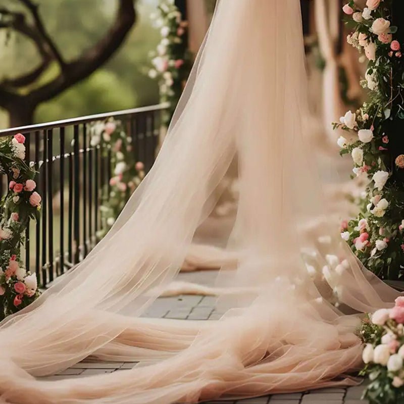 Sheer Organza Wedding Arch Draping Fabric 20ft Dirty Pink - YauSpark