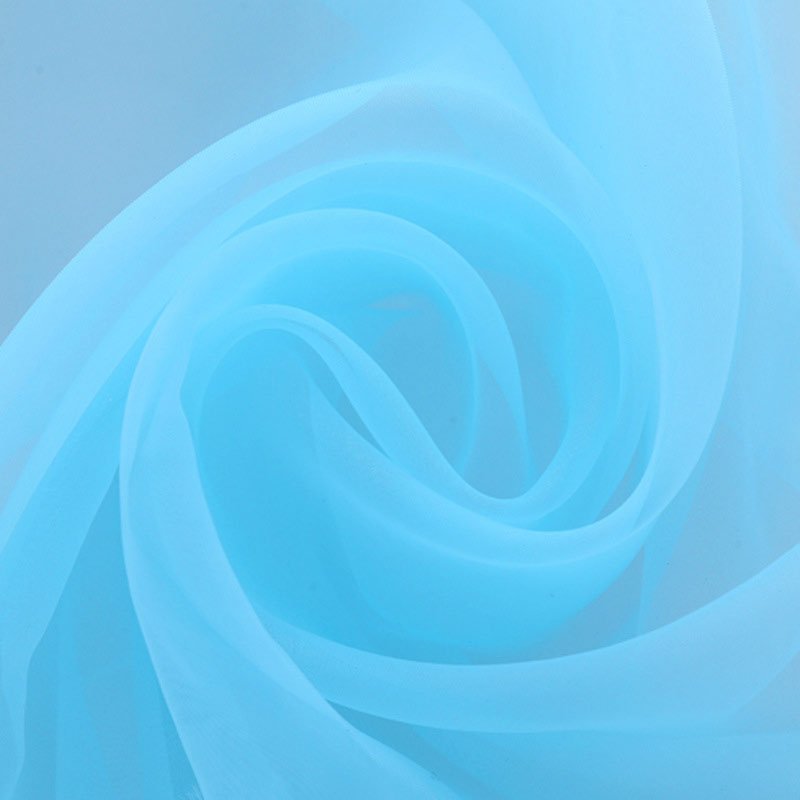 Sheer Organza Wedding Arch Draping Fabric 20ft Light Blue - YauSpark