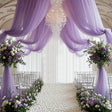 Sheer Organza Wedding Arch Draping Fabric 20ft Light Purple - YauSpark