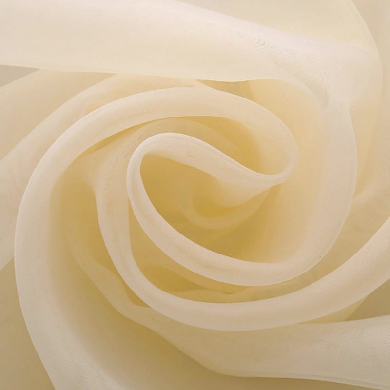 Sheer Organza Wedding Arch Draping Fabric 20ft Light Yellow - YauSpark